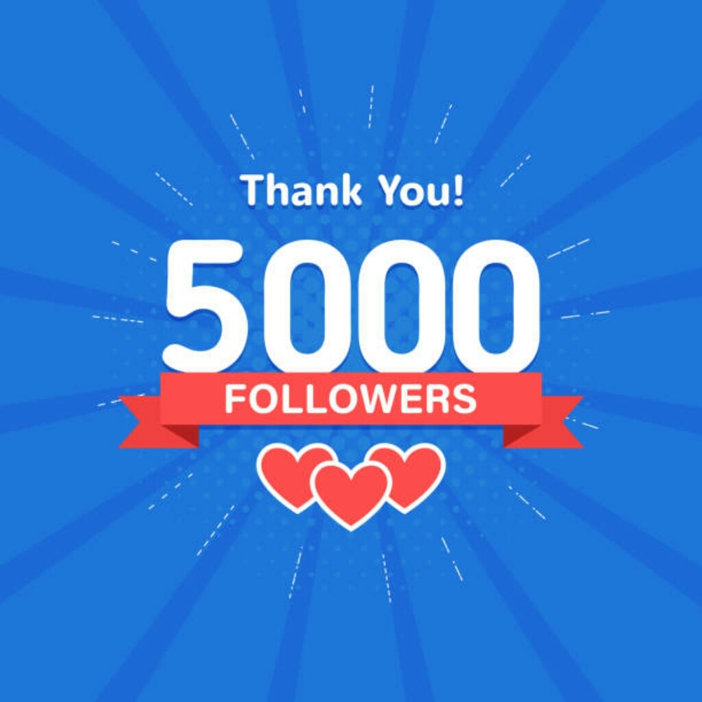 5,000 Followers!